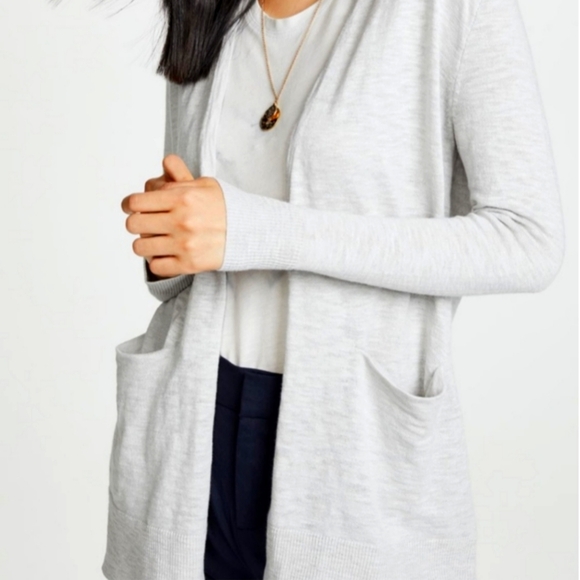 Madewell women's open front cardigan, lightweight,cotton blend,size L, pockets. - Picture 3 of 16